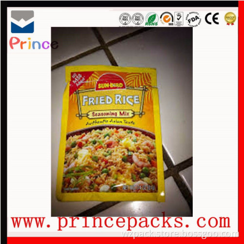 Food grade plastic packaging bags for flavoring/condiment/seasoning/dressings packaging